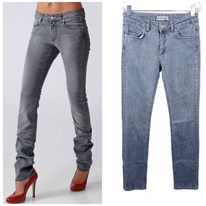 Acne Studios Hex Royal Gray Slim Straight Jeans